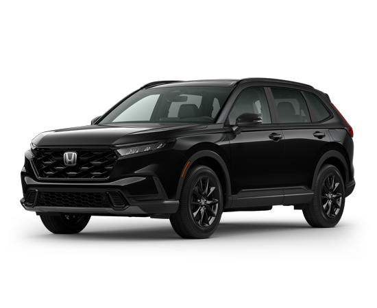 2026 Honda CR-V AWD Sport-L Hybrid in Crystal Black Pearl — front three-quarter view