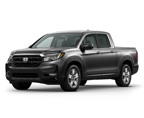 2026 Honda Ridgeline RTL in Modern Steel Metallic — front three-quarter view