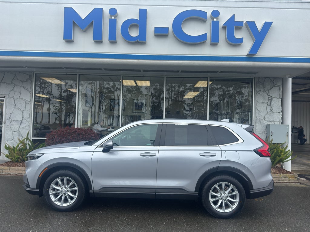 2024 Honda CR-V EX-L in Lunar Silver Metallic — front three-quarter view