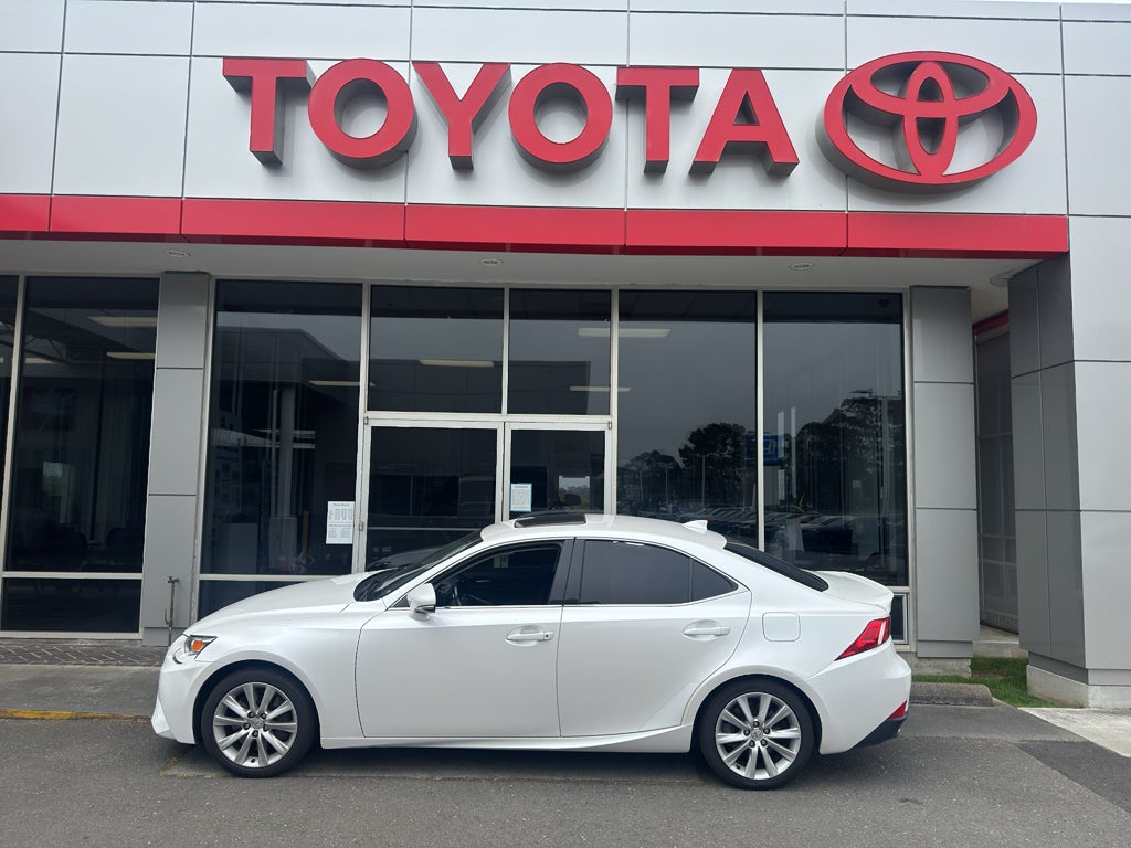 2016 Lexus IS 200t Base in Eminent White Pearl — front three-quarter view